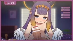 1girls animated blowjob cum_in_mouth cum_swallow female hololive hololive_english licking_penis long_hair mountain_han naked ninomae_ina'nis no_sound nude nude_female oral tagme tentacle_handjob video virtual_youtuber x-ray