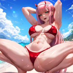 zero two (darling in the franxx) from darling in the franxx by klausherbert