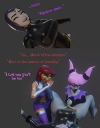 3d blowjob dc dc_comics female female_on_futa femdom futa_on_female futanari handjob heperson heroine jinx_(dc) leotard miniskirt rachel_roth raven_(dc) skirt sleeping small_penis starfire starfire_(teen_titans) teen_titans thick_thighs thighs