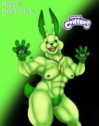 anthro anthro_on_anthro anthro_only big_pussy bunny critters_(poppy_playtime) domestic_rabbit furry_only green_body green_fur green_skin grey_body grey_fur hoppy_hopscotch hoppy_hopscotch_(poppy_playtime) muscular muscular_female no_humans poppy_playtime poppy_playtime_(chapter_3) pussy pussy_juice pussy_juice_drip rabbit sex simple_background smiling_critters tagme