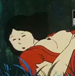1980s 1girls animation_frame barefoot_gen black_hair breasts breasts_out closed_eyes corpse cropped dead death falling female female_death female_focus forest freshly_dead hadashi_no_gen hair_flip hair_sway historic historical history hitting_ground japanese_clothes madhouse milf mother nipples nipples_pointing_up open_mouth open_shirt screencap shoulder_length_hair slightly_different very_dark_nipples world_war_2 ww2