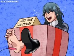 1girls animated animated_gif barefoot bondage byleth_(fire_emblem) byleth_(fire_emblem)_(female) captured celofantkl crying feet feet_fetish femsub fire_emblem fire_emblem:_three_houses foot_fetish gif heel_boots heels in_container laughing nintendo solo struggling teal_hair tears tickle_torture tickling trapped