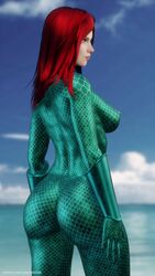 1girls 3d aquaman_(series) ass big_ass blender breasts dc female female_only mavixtious mera solo