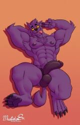 1boy abs absurd_res anthro armpit_tuft ass balls bedroom_eyes bernard_(ok_k.o.!_lbh) big_penis boner canid canine canis cartoon_network dilf erection fur furry furry_only genitals hi_res humanoid_genitalia humanoid_penis josevulpes looking_at_viewer lying male male/male male_anthro male_only mammal mature mature_male muscular muscular_anthro muscular_male mythological_canine mythological_creature mythology narrowed_eyes nipples nude nude_anthro nude_male ok_k.o.!_let's_be_heroes on_back pecs penis purple_body purple_fur purple_nipples seductive simple_background smile smiling_at_viewer solo vein veiny_penis were werecanid werecanine werewolf wolf