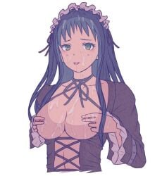 1girls areolae belly belly_button big_breasts black_hair black_hair_female breasts busty busty_female busty_girl collarbone covered_in_cum covered_in_semen cum_on_body cum_on_breasts cum_on_chest cum_on_clothes cum_on_clothing cum_on_face cum_on_fingers cum_on_hair cum_on_hands cum_on_upper_body digital digital_art digital_drawing digital_drawing_(artwork) digital_media digital_media_(artwork) elbows facial female female_focus female_only fingers green_eyes green_eyes_female large_boobs large_breasts lean_figure linea_alba lips long_hair looking_at_viewer midriff narrow_waist navel nipple_pinching nipple_play nipple_squeeze nipple_stimulation nipples original original_art original_artwork original_character pinching_nipple pinching_nipples pinching_own_nipple pinching_own_nipples pixiv_id_21451697 plump_breasts semen_on_body semen_on_breasts semen_on_chest semen_on_face semen_on_fingers semen_on_hair semen_on_upper_body shoulders simple_background slender_body slender_waist slim_waist solo standing stomach tongue tongue_out uncensored uncensored_breasts uncensored_nipples upper_body white_background