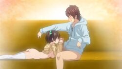 10s 1boy 1girls 2018 animated breasts brother_and_sister brown_hair cardigan censored clothes_lift clothes_pull condom female groping groping_breast hoodie incest large_breasts large_penis mayu_(nee_shiyo) mosaic_censoring navel nee_shiyo putting_on_condom queen_bee_(animation_studio) siblings sofa sound tagme takuya_(nee_shiyo) thighhighs twintails video