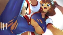 16:9_aspect_ratio 1boy all_fours animal_ears animated areolae arm_support blue_bodysuit blush bodily_fluids bodysuit bonus_kun bouncing_breasts breasts breasts_out_of_clothes brown_eyes brown_hair bunny_ears censored clenched_teeth clothed_female clothed_female_nude_female clothed_sex clothing covered_navel cropped_jacket doggy_style drooling erect_nipples erection exposed_breasts extremely_large_filesize eyewear eyewear_on_head female fingerless_gloves genital_fluids gloves goggles goggles_on_head has_audio hetero_sex high_resolution huge_breasts hybrid_animation jacket large_breasts large_filesize makihara_arina male moaning mosaic_censoring multiple_girls nakadashi navel nipples nude nude_female open_clothes open_jacket open_mouth paid_reward penis puffy_areolae puffy_short_sleeves puffy_sleeves saliva semen sex short_hair short_sleeves skin_tight solo_focus spandex spread_legs straight sunsoft sweat tagme taken_from_behind teeth thick_thighs thighs torn_bodysuit torn_clothes ugoira unknown_showhey vagina vaginal_penetration video viewed_from_below vp9_(codec) waku_waku_7 wide_hips wince