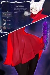 1girls 2_horns alternate_body_type alternate_breast_size anal_beads arthropod artist_name big_ass big_breasts big_butt black_body black_skin breasts bubble_ass bubble_butt bug bug_girl female female_only hollow_knight hollow_knight:_silksong hornet_(hollow_knight) humanized large_ass large_breasts large_butt prywinko silksong team_cherry