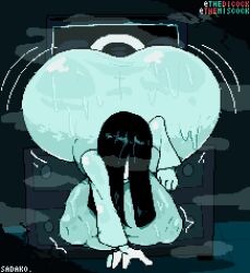 ass ass_bigger_than_head breasts long_hair sadako_yamamura sweat sweatdrop sweaty_ass tagme the_ring thedicock