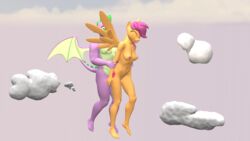 3d anthro anthro_on_anthro anthro_penetrated anthro_penetrating anthro_penetrating_anthro breasts cloud dragon duo equid equine female female_penetrated friendship_is_magic hi_res interspecies male male_penetrating male_penetrating_female mammal my_little_pony nipples nude papadragon69 pegasus penetration scootaloo_(mlp) sex smooth_skin spike_(mlp) straight wings
