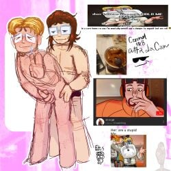 be_who_you_are_for_yozr_priiideeeee biting_lip biting_own_lip boy_on_boy canon_x_oc chibi chibi_style completely_nude consensual cum date_everything digital_drawing_(artwork) digital_media_(artwork) drool drool_on_face drooling fanart freckles freckles_on_face gay gay_sex glasses grabbing_from_behind jerking jerking_off jerkingoff male male/male male_focus male_only male_penetrated male_penetrating_male mastectomy_scar masturbating_while_penetrated masturbation meme_in_the_background naked_male pegging pegging_male pleasured self_harm_scars self_insert self_upload selfship selfshipping sinclaire_(date_everything) trans_man transgender uncensored unseen_penetration wubtasticfantastic yaoi yumeship yumeshipping