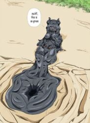 alternate_ending covered_in_mud genshin_impact l0biart mud muddy nilou_(genshin_impact) nipples nsfw nude quicksand