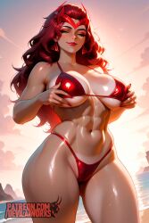 scarlet witch from marvel by devilaiworks