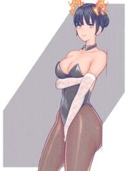 1girls arm_under_breasts ass belly_button big_breasts black_collar black_hair black_hair_female black_leotard black_topwear breasts brown_legwear brown_pantyhose brown_stockings brown_tights busty busty_female busty_girl busty_teen cleavage closed_mouth_smile collar collarbone curvaceous curvaceous_body curvaceous_female curvaceous_figure curvaceous_hips curvaceous_teen curvy curvy_ass curvy_body curvy_female curvy_figure curvy_hips curvy_teen digital digital_art digital_drawing digital_drawing_(artwork) digital_media digital_media_(artwork) elbow_gloves elbows enen_no_shouboutai female female_focus female_only fingers fire_force fishnet_legwear fishnet_pantyhose fishnet_stockings fishnet_tights gloves groin hair_bun hand_between_legs hand_between_thighs high_resolution highres hourglass_figure kotatsu_tamaki lace_gloves large_boobs large_breasts lean_figure legwear leotard lips long_gloves looking_at_viewer narrow_waist navel orange_eyes orange_eyes_female pantyhose pixiv_id_21451697 plump_breasts shoulders simple_background slender_body slender_waist slim_waist smile smiley_face smiling smiling_at_viewer smirk solo standing stockings teenage_tits thick_thighs thighs tights topwear twintails twintails_(hairstyle) upper_body white_background white_elbow_gloves white_gloves white_long_gloves wide_hips