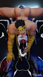 3d 3d_(artwork) 69 69_position balls ballsack big_balls black_body black_hair black_penis blender blender_(software) blender_cycles blindfold boner butt carrying carrying_partner cock dick erect_penis erection explicit gay hand_on_penis hand_on_thigh handwear handwraps heavy_balls holding_penis huge_balls huge_cock human iron_fist iron_fist_(marvel_rivals) looking_at_viewer male male/male male_only marvel marvel_rivals nude nude_male nudity open_mouth oral oral_sex penis precum precum_drip precum_string render saliva saliva_on_anus saliva_on_butt saliva_on_penis saliva_on_tongue saliva_string saliva_trail size_difference smile smiling smiling_at_viewer standing_69 symbiote thick thick_penis thick_thighs thixxels tongue tongue_out unclothed venom_(marvel) venom_(marvel_rivals) yaoi