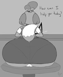 isabelle (animal crossing) from animal crossing by supermoonshroom