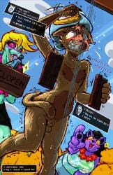 1boy balls bratty_(undertale) burgerpants catty_(undertale) deltarune embarrassed frist44 male nude penis septenmber septenmber_(2025) tagme undertale