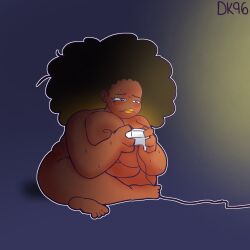 1girls 2024 4_fingers 4_toes adorable adorasexy afro bbw big_ass big_breasts blue_eyes breasts brown_hair casual casual_nudity chubby chubby_female cleavage cute daisykitty96 dark-skinned_female dark_skin female freckles lipstick melody_(daisykitty96) naked nude nude_female playing_videogame sweat sweatdrop sweating tagme thick_thighs video_game_controller yellow_lipstick