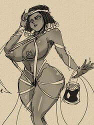 alternate_costume big_ass big_breasts dragon_ball helles rickert_kai thin_waist wide_hips