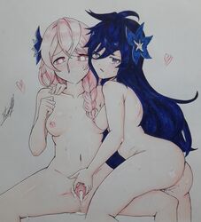 cum elsword laby_(elsword) nisha_(elsword) pinkmarine sole_female