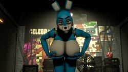 16:9 2019 3d 3d_(artwork) animated animatronic anthro big_breasts black_nose blue_body bouncing_breasts breasts digital_media_(artwork) female five_nights_at_freddy's five_nights_at_freddy's_2 gif green_eyes hanging_breasts lagomorph leporid living_machine looking_at_viewer loop mammal mtf_crossgender nipples nobody3 nude rabbit robot rule_63 short_playtime solo source_filmmaker toy_bonnie_(fnaf) video_games widescreen