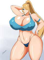 samus aran from metroid by ayamahi