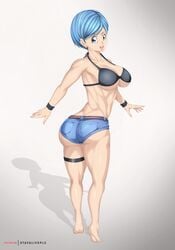 ass big_ass big_breasts big_nipples blue_eyes blue_hair breasts breasts breasts bulma_briefs bulma_briefs dragon dragon_ball dragon_ball_super dragon_ball_z feet female huge_ass huge_breasts large_ass large_breasts legs short_dress short_hair shorts stayaliveplz thick thick_thighs thighhighs thighs