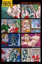 bara comic gay logan_(artist) male male/male male_only santa_claus yaoi