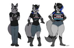 ass_expansion big_ass blackshirtboy breast_expansion furry gender_transformation hair_color_change hair_growth korn_shirt male male_to_female mtf_transformation tagme thigh_expansion transformation wolf