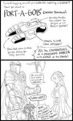 absurd_res bb_(baalbuddy) comedy english_text knight monochrome tagme text_bubble white_background