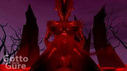 1boy 1girls 3d agony_(series) animated big_breasts bouncing_breasts cowgirl_position demon demon_girl demon_tail gottogure lava male_human/female_demon onoskelis pov red_skin sound source_filmmaker tagme tail video