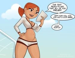 1girls eye_contact looking_at_viewer outdoors outdoors_sex pe_teacher_(robotboy) pov pregnant relatedguy robotboy sex_ed sex_education shorts tanline tanlines thick_thighs wide_hips