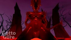 1boy 1girls 3d agony_(series) animated big_breasts bouncing_breasts cowgirl_position demon demon_girl demon_tail gottogure lava male_human/female_demon onoskelis pov red_skin source_filmmaker tagme tail video