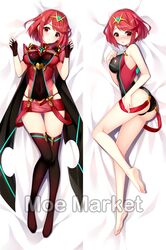 1girls armor ass bangs blush breasts competition_swimsuit daki-makura dakimakura female gem hair_ornament headpiece highres jewelry moe_market nintendo nipples nude one-piece_swimsuit pussy pyra red_eyes red_hair red_shorts resized short_hair short_shorts shorts shoulder_armor shy swept_bangs swimsuit thighhighs tiara uncensored upscaled watermark xenoblade_(series) xenoblade_chronicles_2