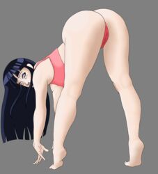 1girls ass bending_over big_ass cameltoe dark_blue_hair dark_hair dat_ass female female_only hyuuga_hinata jvdarkomx long_hair looking_back naruto naruto_shippuden panties pinup pinup_pose presenting presenting_hindquarters purple_eyes solo sports_bra thong violet_eyes