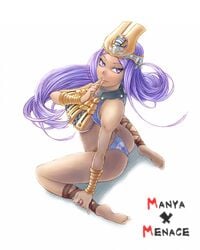 blue_hair clothing cosplay dragon_quest dragon_quest_iv maya_mahabala menace panties queen's_blade saltydanshark small_breasts