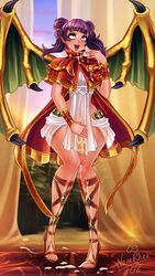 1futa ahe_gao balls big_penis clothing covered_in_cum cum cum_on_floor dragon_girl dragon_penis dragon_wings fire_emblem fire_emblem:_the_sacred_stones flaccid full-package_futanari futa_only futanari high_heels monster_cock myrrh_(fire_emblem) nenerhea nintendo open_toe_shoes purple_hair scaled_penis small_breasts solo