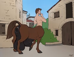 adamtaur alternate_version_available animal_genitalia_on_humanoid anus ass balls big_ass big_balls big_butt big_penis centaur donut donut_anus fully_sheathed horse_anus_on_humanoid horse_penis horsecock horsecock_on_humanoid hyper hyper_anus hyper_balls hyper_genitalia hyper_penis hyper_testicles implied_transformation male male_only public public_exposure public_nudity pucker puckered_anus pulsar sequence sequential_set sheath solo solo_male taur transformation