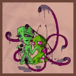 1girls alien antennae female green_skin invader_zim irken smooth_skin tagme tak tak_(invader_zim) tentacle zim