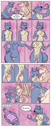 2019 absurd_res anthro anus balls blue_body blue_fur blue_hair bodily_fluids breast_growth breasts bubbeh canid canine canis chest_tuft comic cum cum_inside dialogue duo english_text feathered_wings feathers female female_penetrated from_behind_position fur gender_transformation genital_fluids genital_growth genitals growth hair hi_res maku_(maku450) male male_penetrating male_penetrating_female mammal mtf_transformation nipples penetration penis pregnant pussy_growth pussy_growth_(development) raised_tail sex smile straight text transformation tuft vaginal_penetration wings wolf