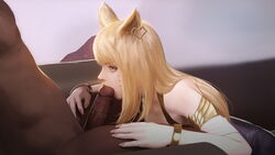 ahri from k/da series by firolian