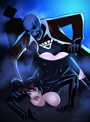 ass batman_(series) black_lantern black_lantern_corps black_mask black_mask_(dc) breasts_out butt catwoman dat_ass dc_comics doggy_style face_down_ass_up green_lantern_(series) heroineaddict leadpoisonart nipples petite rape roman_sionis selina_kyle skeleton tears vaginal_penetration