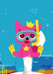 1boy 1girls ahegao baby_shark big_dom_small_sub big_penis canid crown cub cum cum_inside cute daddy_shark drowning female fox furry heart-shaped_pupils inflation large_ass mmj_(artist) open_mouth pink_body pink_fur pink_hair pink_skin pinkfong pinkfong_(character) rule_63 shark smaller_female snorkel spread_legs stomach_bulge vaginal water young