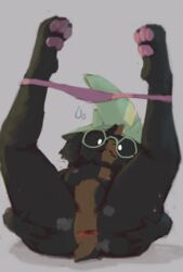 1boy 2d absurd_res anthro anthro_male anthro_only anus ass bovid caprine clothing deltarune eyewear feet_up furry furry_male furry_only glasses goat hat headgear headwear hi_res humanoid humanoid_male humanoid_only looking_at_viewer lying male male_only mammal musk nipples panties paws pompsadoodle ralsei solo solo_male spread_anus spread_butt spreading undertale_(series) underwear video_games