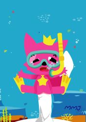 1boy 1girls ahe_gao ahegao baby_shark big_dom big_penis canid cub cute daddy_shark drowning female fox furry goggles mmj_(artist) pink_body pink_fur pink_hair pink_skin pinkfong pinkfong_(character) rule_63 sex small stomach_bulge underwater vaginal vaginal_penetration water young