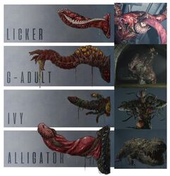 4boys alligator_(resident_evil) big_penis capcom comparison disembodied_penis english_text erection g-adult ivy_zombie killveous licker male male_only monster monster_cock penis penis_size_chart penis_size_comparison penis_size_comparison_meme penis_size_difference resident_evil text unusual_penis