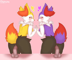 absurd_res anthro braixen dildo dildo_sitting duo female female/female genitals hi_res highoncoffee nintendo penetration pokémon_(species) pokemon pokemon_(species) presenting sex_toy shiny_braixen shiny_pokemon video_games yuri