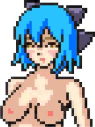 breasts cirno edit lllogan nude nude_female pixel_art tagme touhou transparent_background