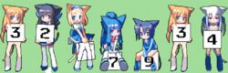 7girls breasts cat_ears catgirl_counter counter_girl_2 counter_girl_3 counter_girl_4 counter_girl_6 counter_girl_7 counter_girl_9 cum danbooru_(booru) dripping_cum edit implied_cum_inside kusaka_kokage lllogan multiple_girls pixel_art pussy rule_34_(paheal) sign tail