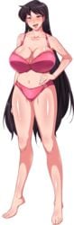 1girls big_breasts bishoujo_senshi_sailor_moon black_hair blush bra busty curvaceous curvy curvy_body curvy_female curvy_hips female female_only hand_on_hip huge_breasts human large_breasts lingerie long_hair mario_(artist) mature mature_female milf orcsoft panties pink_bra pink_eyes pink_panties rei_hino seductive seductive_look seductive_smile smile solo transparent_background